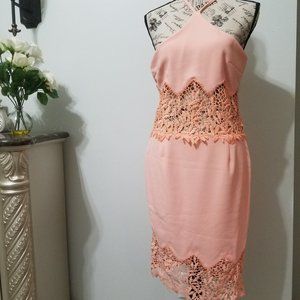 Dygarni California Design Lace Light Coral Dress